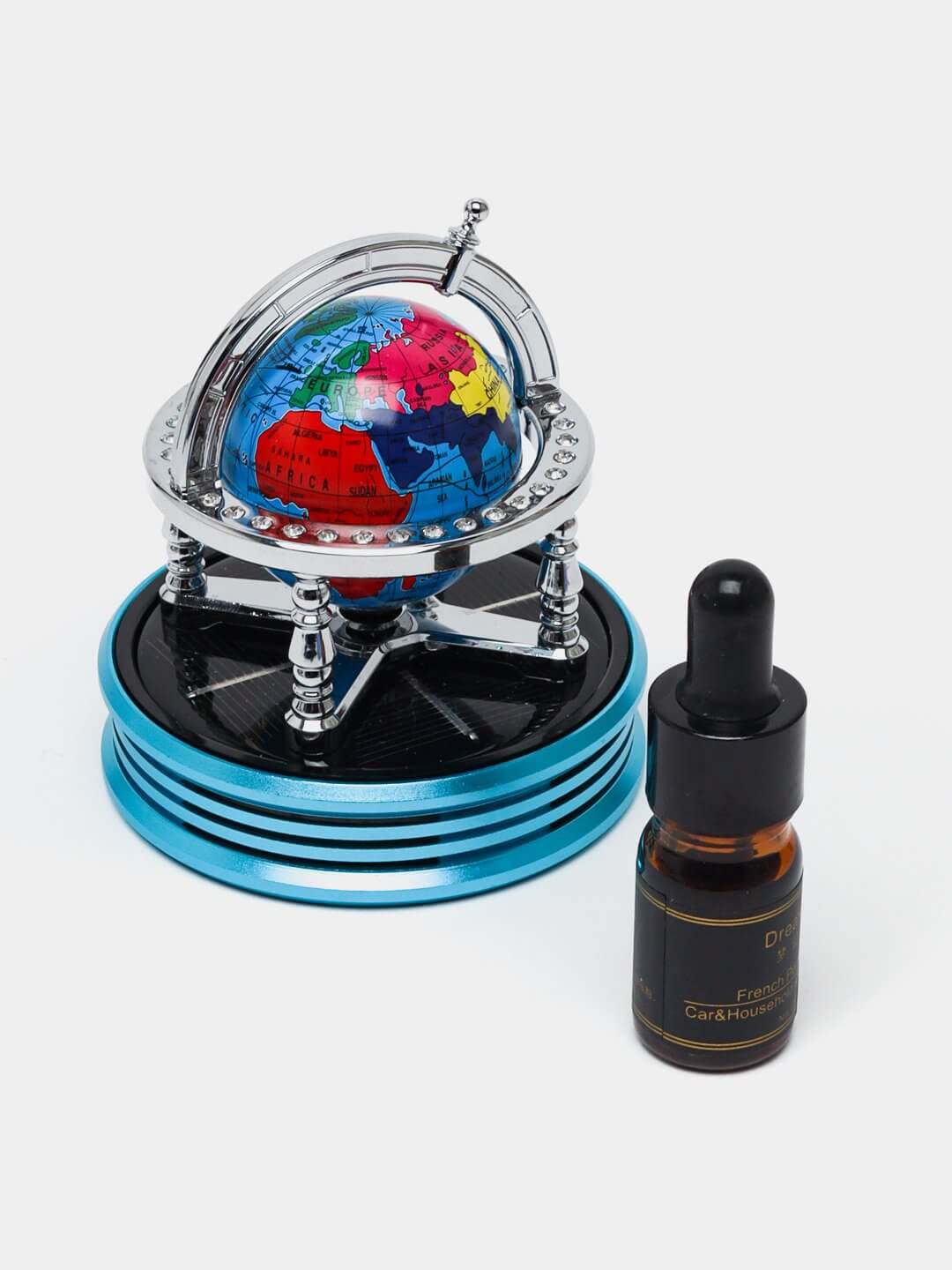 Avtomobillar uchun atir,globusli atir,quyoshdan quvvat olip aylanadigan globusli atir