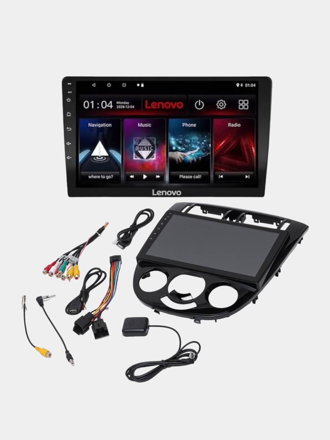 Avtomobil monitori Lenovo 10.2 9, 4+64 2+32 Gentra Lasetti Cobalt Nexia3 Spark +Ramka