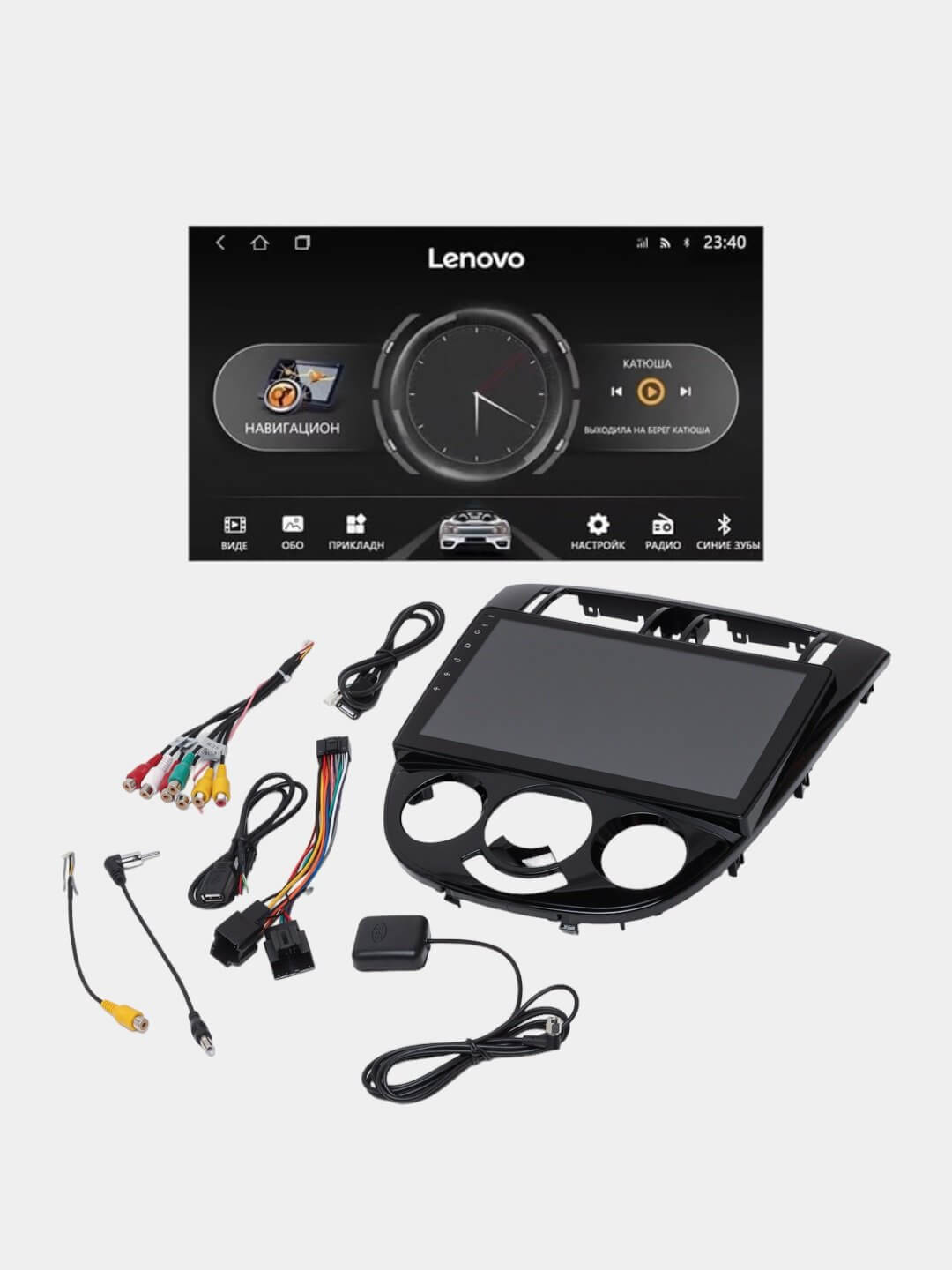 Avtomobil monitori Lenovo 10.2 9, 4+64 2+32 Gentra Lasetti Cobalt Nexia3 Spark +Ramka